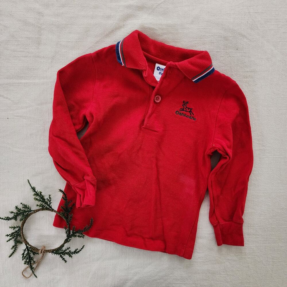 Vintage Oshkosh Reindeer Shirt 2t